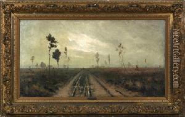 Solitary Walk Oil Painting - Joseph Van Genegen