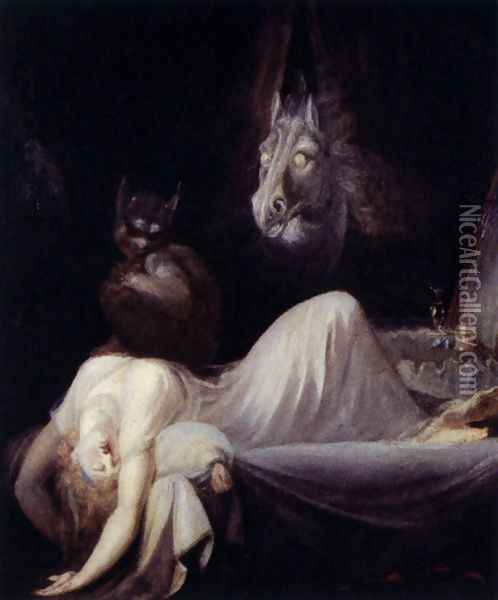 Nightmare (The Incubus) 1781-82 Oil Painting - Johann Henry Fuseli