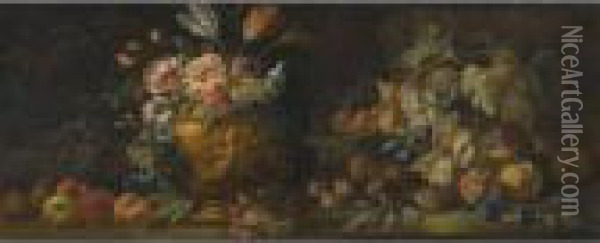 Still Life Oil Painting - Abraham Brueghel