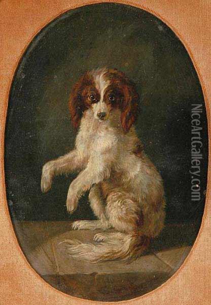A Begging Dog Oil Painting - Guido Hammer