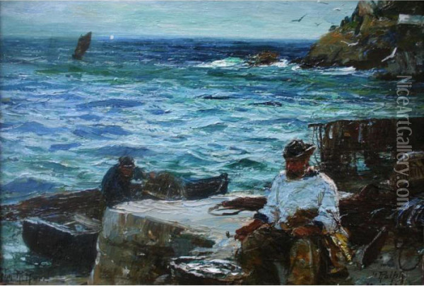 The Fisherman Oil Painting - John Robertson Reid