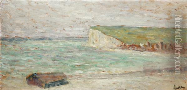 Falaise A Mers Oil Painting - Maximilien Luce