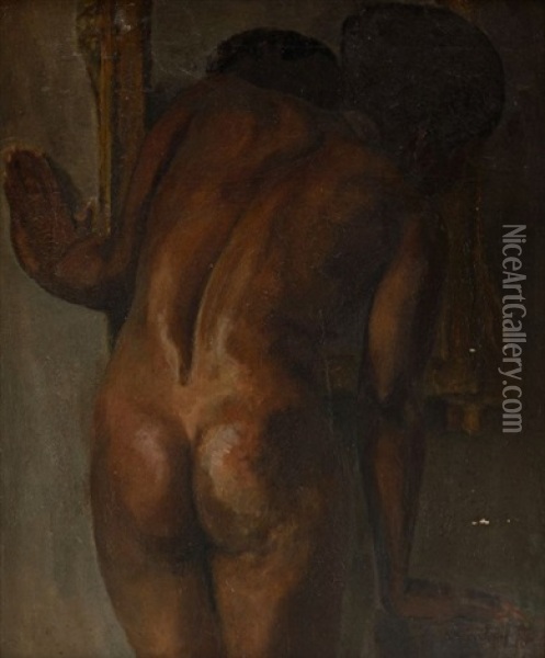 Le Modele Noire, Masseida Oil Painting - Theophile Alexandre Steinlen