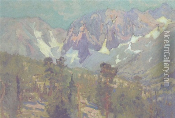 Sierra Vista Oil Painting - Franz Arthur Bischoff