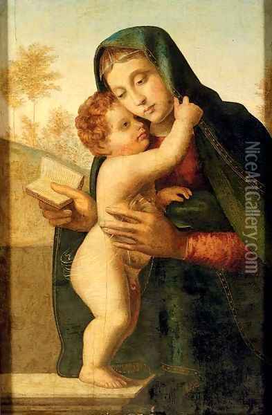 The Madonna and Child 3 Oil Painting - Giuliano Bugiardini