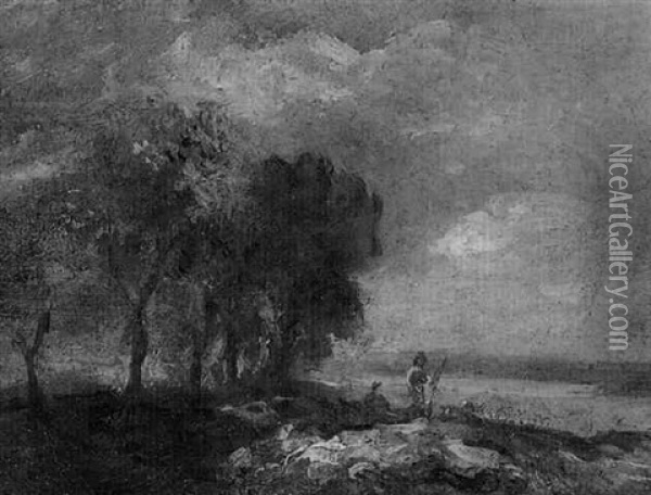 Landschaftsstudie Oil Painting - John Constable