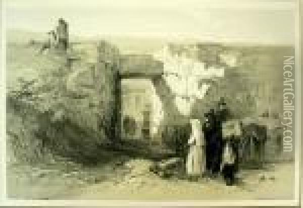 Ancient Gate Of Alatari Oil Painting - Edward Lear