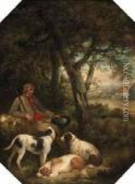 The Weary Sportsman Oil Painting - George Morland