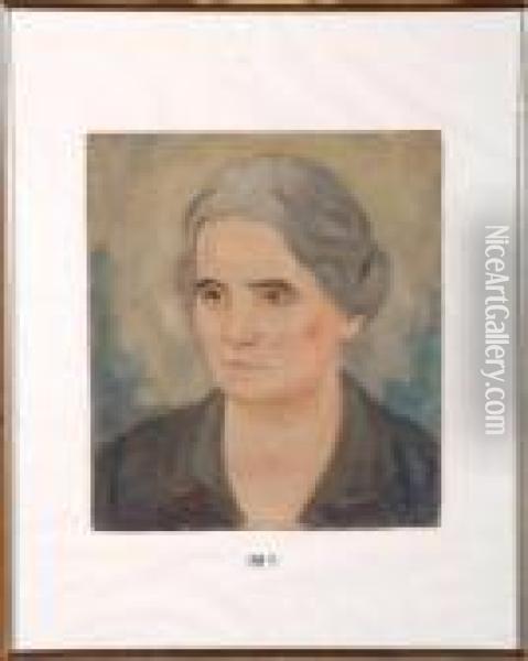 Portrait De Femme Oil Painting - Nikolai Petrovich Bogdanov-Belsky
