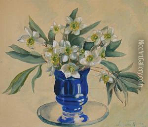 Kwiaty Oil Painting - Mieczyslaw Reyzner