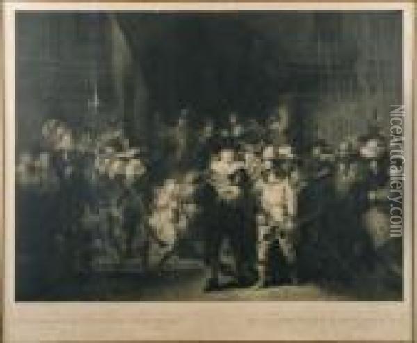 Bourgeoisie Armee D'amsterdam Oil Painting - Rembrandt Van Rijn