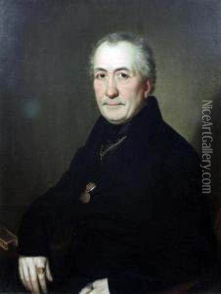 Portrait Of A Gentleman Oil Painting - Abraham Anne Van De Kasteele