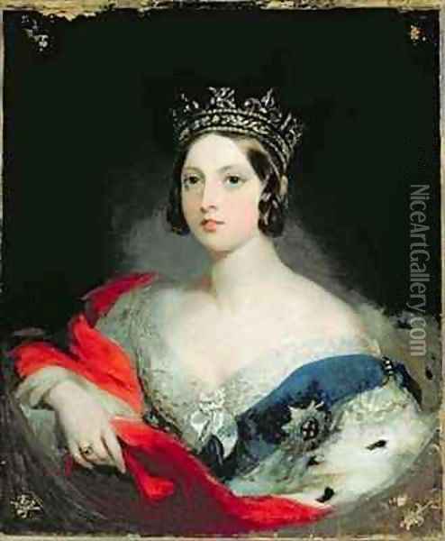 Queen Victoria Oil Painting - William Fowler