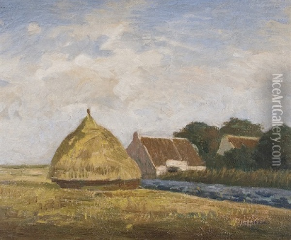 Late Summer In The Country Oil Painting - August Kaul