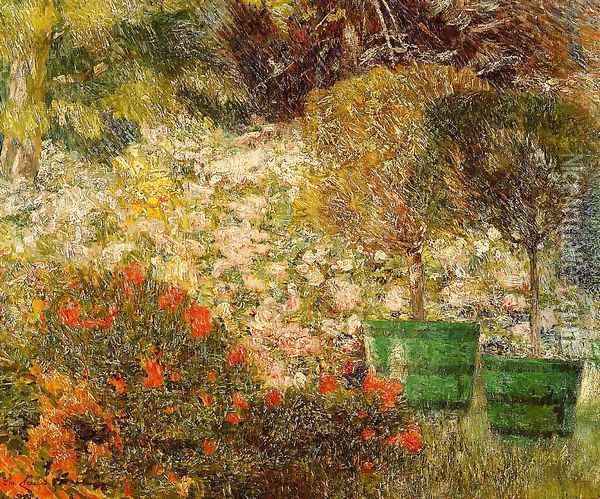A Corner of My Garden 1901 Oil Painting - Emile Claus