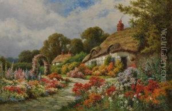 At Longparish, Nr Old Alvesford, Hampshire Oil Painting - G. B. Wilson
