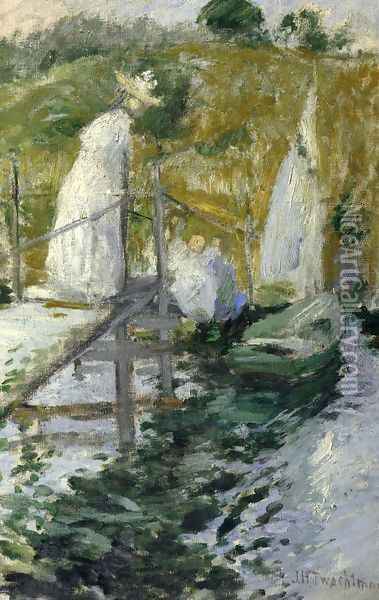 Summer Afternoon Oil Painting - John Henry Twachtman