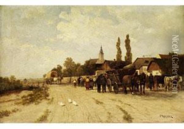 Partie Bei Perchtholdsdorf Oil Painting - Carl Wagner