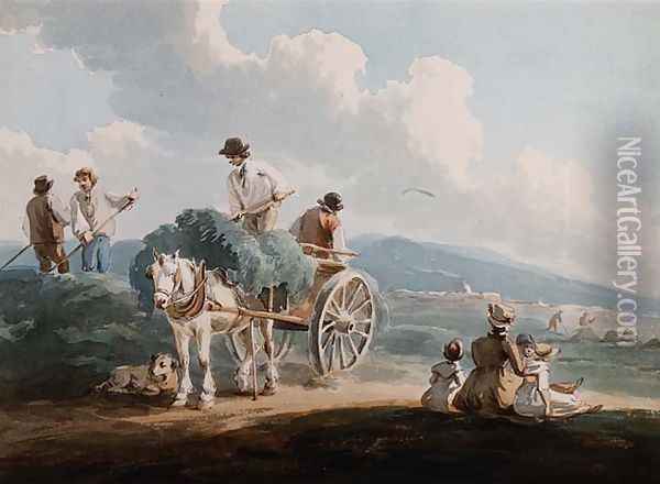 The Hay Wagon Oil Painting - Peter Le Cave