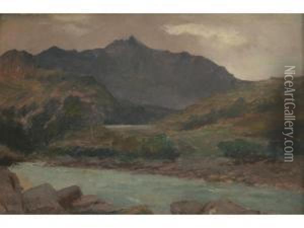 Highland Landscape Oil Painting - Alexander Wellwood Rattray