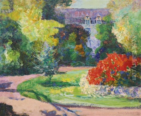 Le Jardin De Chateau Oil Painting - Victor Charreton