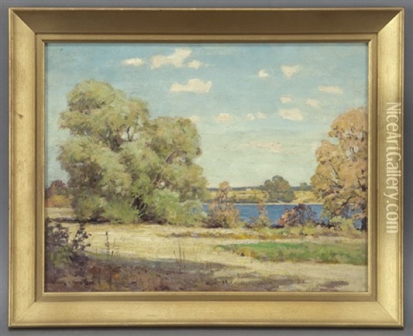 River Willows Oil Painting - Victor Coleman Anderson
