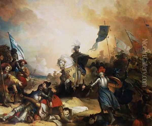 The Battle of Marignan 14th September 1515 1836 Oil Painting - Nicholas Hilliard