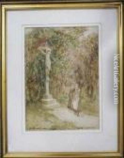 By The Wayside Divion Oil Painting - Victor Noble Rainbird
