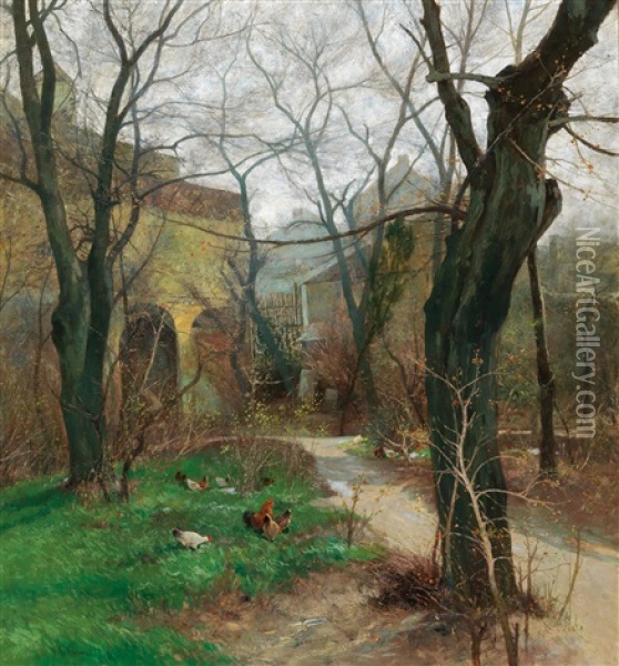 Early Spring Oil Painting - Adolf Kaufmann