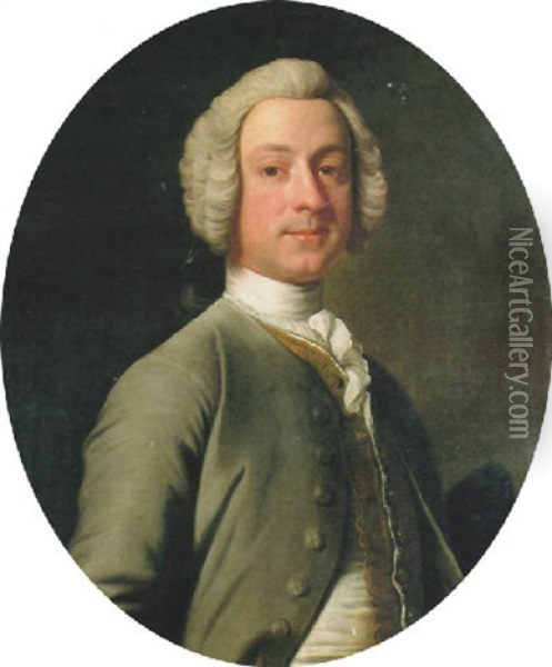 Portrait Of Francis Basset Oil Painting - Allan Ramsay