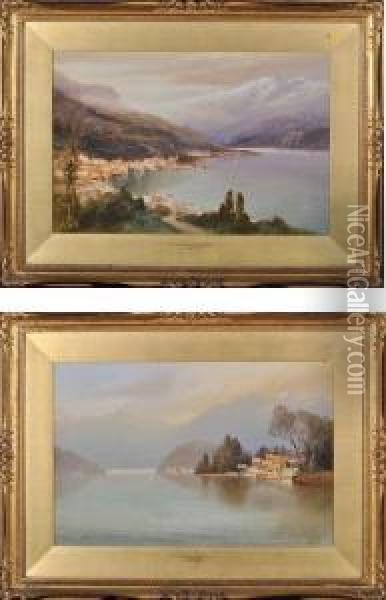Gardonne Riviera, Lake Garda Oil Painting - John Shapland
