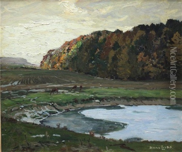 Oktoberfrost, Herbst In Der Mark Oil Painting - Hans Licht