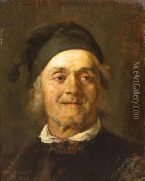 Portrait Of A Man Oil Painting - Wilhelm Hensel