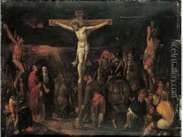 le Calvaire Oil Painting - Frans II Francken