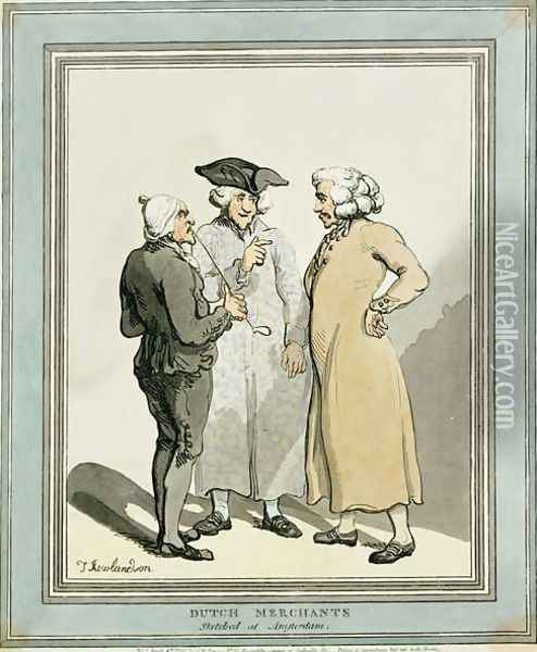 Dutch Merchants, 1796 Oil Painting - Thomas Rowlandson