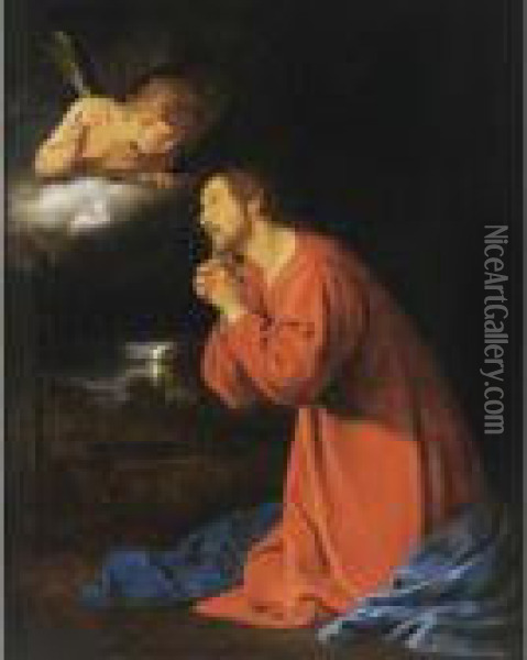 The Agony In The Garden Oil Painting - Jan De Bray