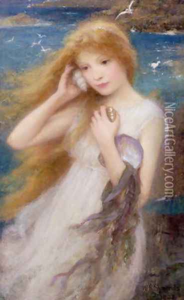 Sea Nymph, 1893 Oil Painting - William Robert Symonds