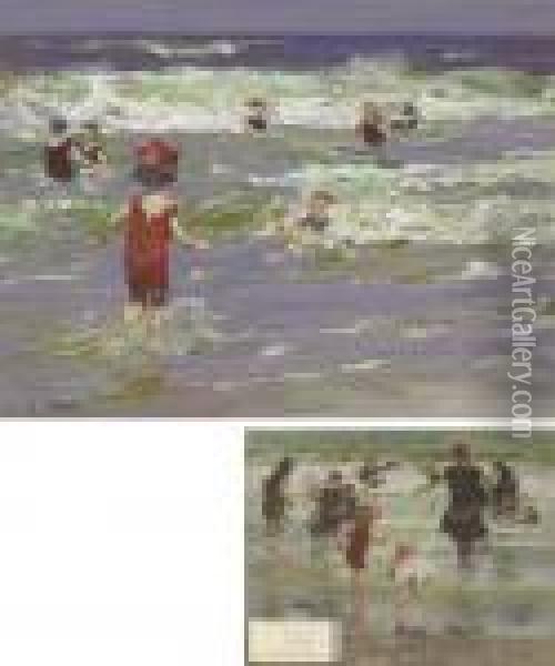Little Sea Bather Oil Painting - Edward Henry Potthast