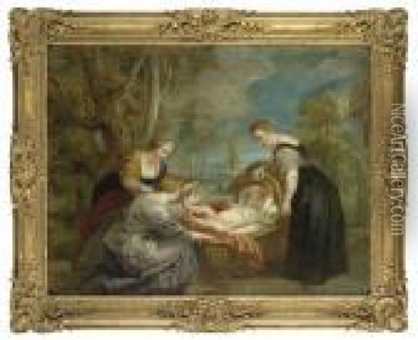The Finding Of Moses Oil Painting - Peter Paul Rubens