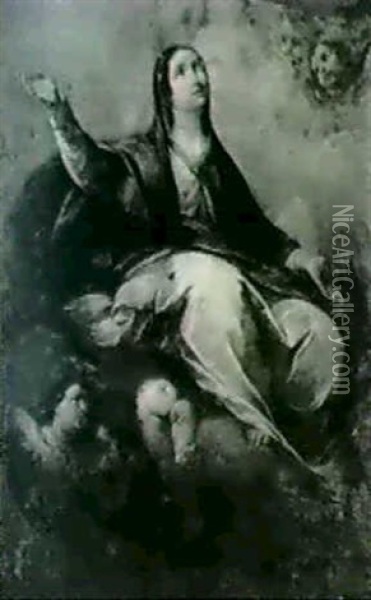 L'assomption De La Vierge Oil Painting - Paolo de Matteis