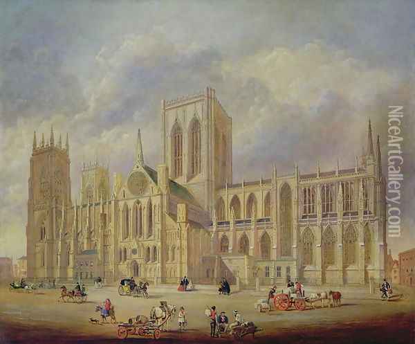 York Minster from the south Oil Painting - Henry Shaw