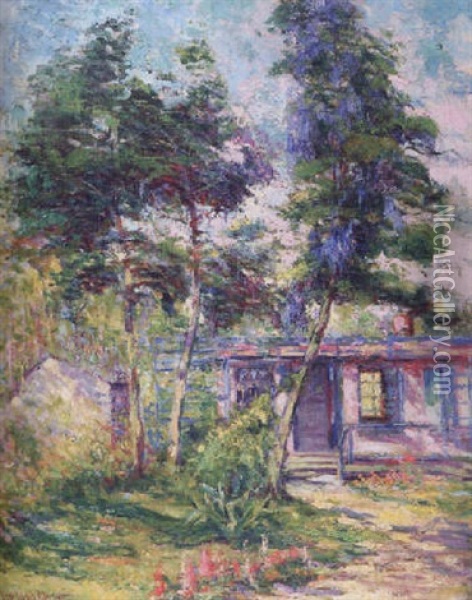 Pass Christian Cottage Oil Painting - Anne Wells Munger