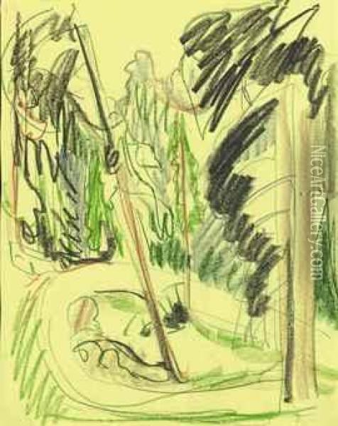 Wegschleife Oil Painting - Ernst Ludwig Kirchner