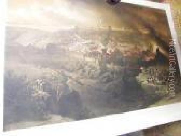Of The 
Destruction Of Jerusalem Oil Painting - David Roberts
