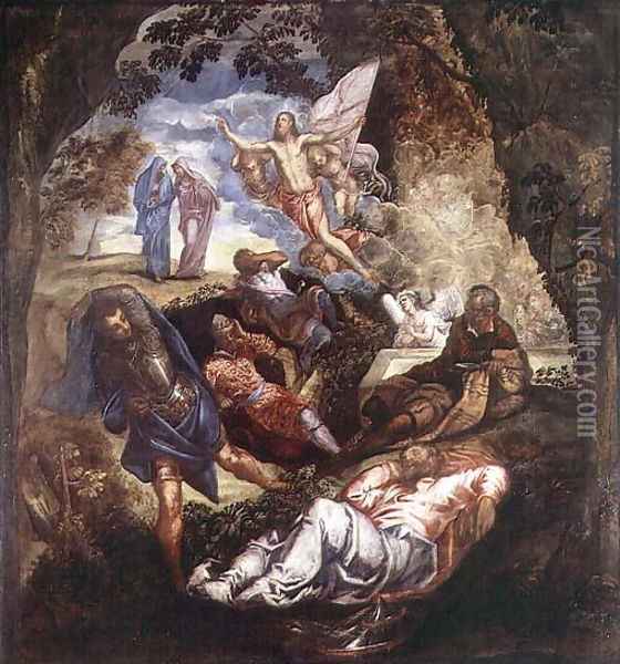 The Resurrection of Christ 2 Oil Painting - Jacopo Tintoretto (Robusti)