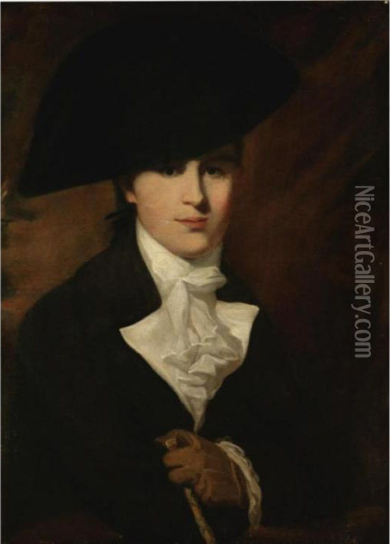 Portrait Of A Gentleman Said To Be Mr. Wordsworth Oil Painting - Matthew William Peters