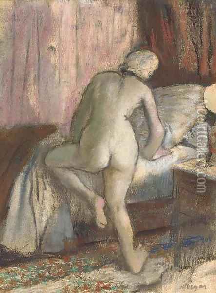 Le coucher Oil Painting - Edgar Degas