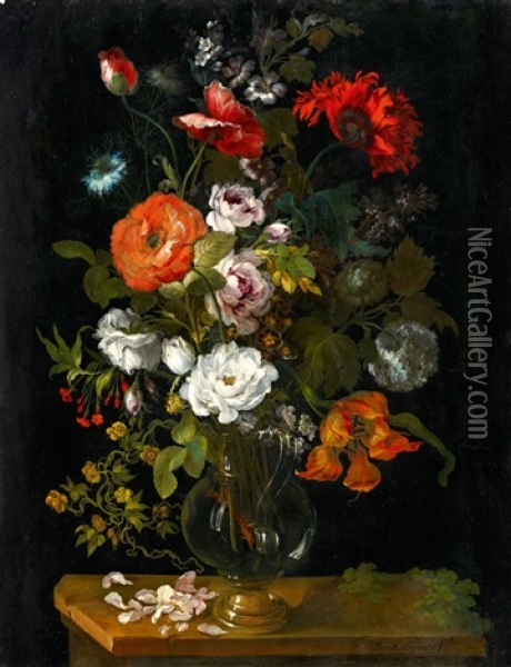 Flower Still Life Oil Painting - Benito Espinos