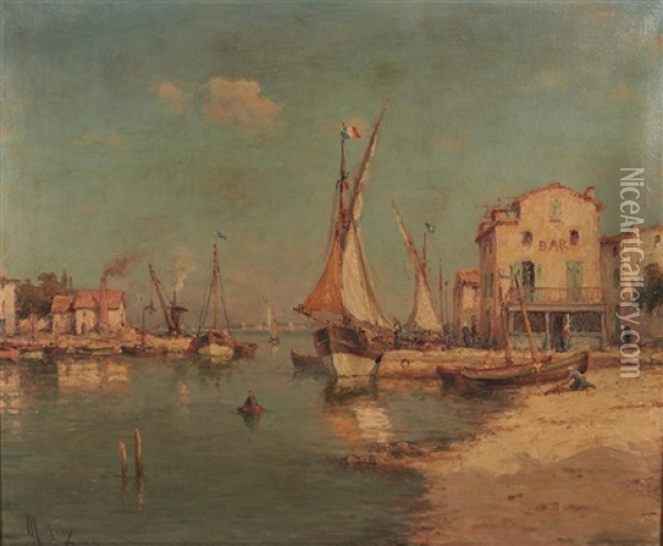 Le Port De Royan Oil Painting - Henri Malfroy-Savigny