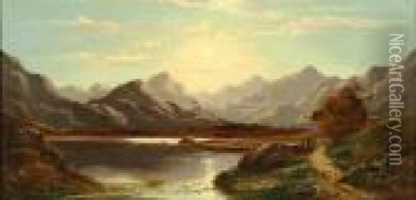 Loch Lindsay, Scotland Oil Painting - Charles Leslie